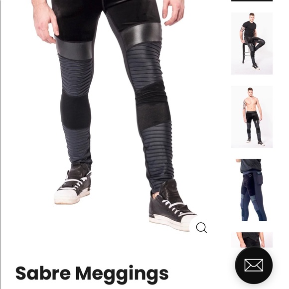 COPY - Never worn- Mens black leggings - Picture 1 of 2